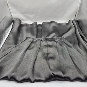 Carmen Marc Valvo Women Vintage NWT Size 14 Silver Shimmery Pleated Skirt Party